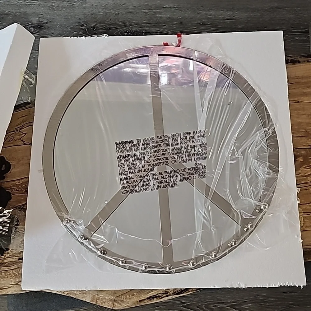 ⭐️BRAND NEW⭐️ POTTERY BARN TEEN: Shine On Jewelry Mirror, Silver Peace